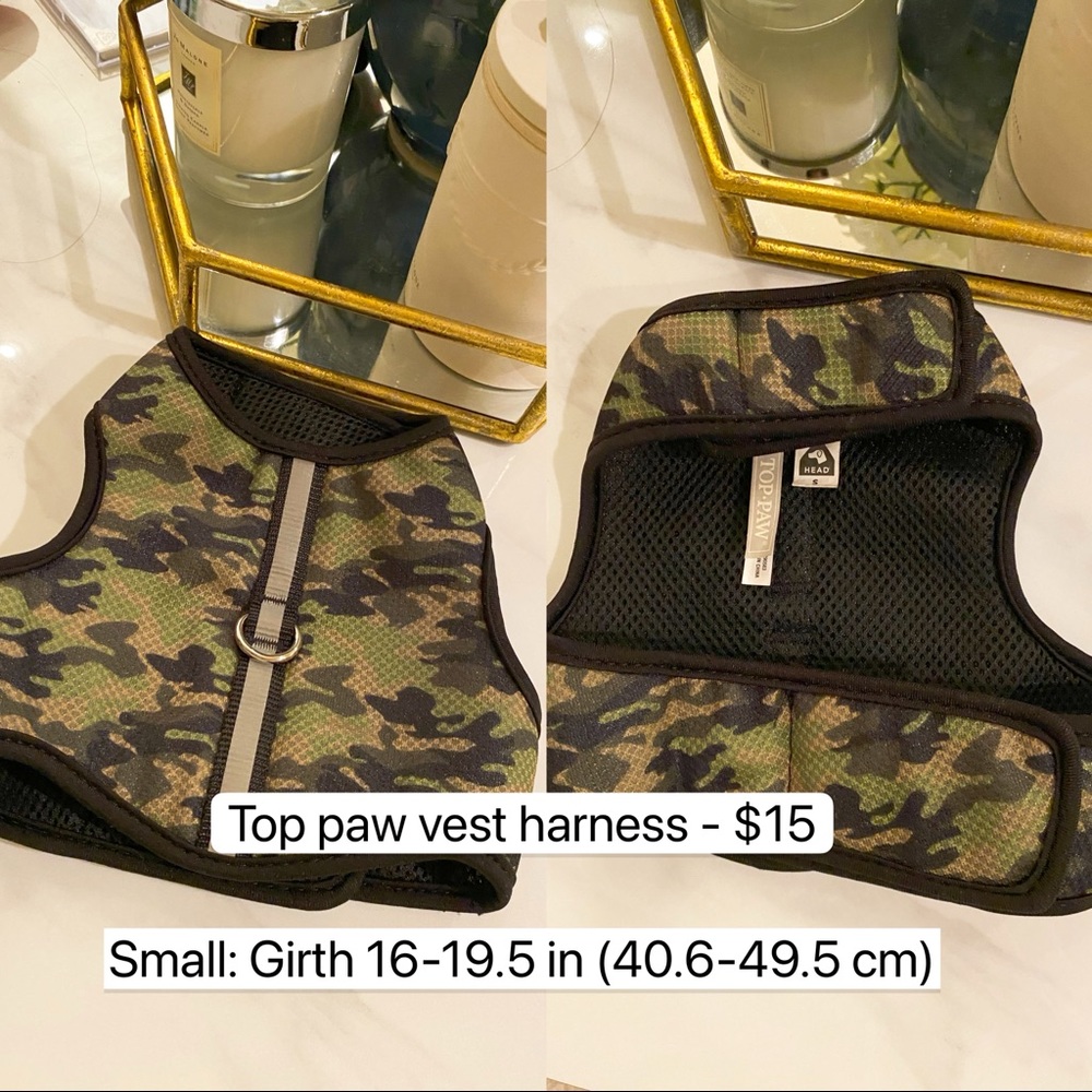 Top paw vest harness